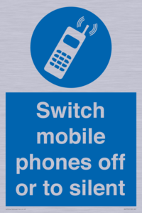 Switch mobile phones off or to silent